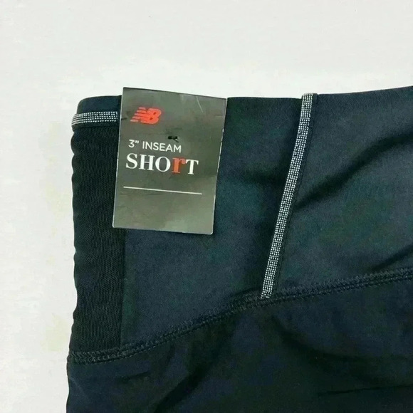 NWT New Balance Women's Black Impact 3” Lined Thick Waist Running Short Size XL - Picture 9 of 15